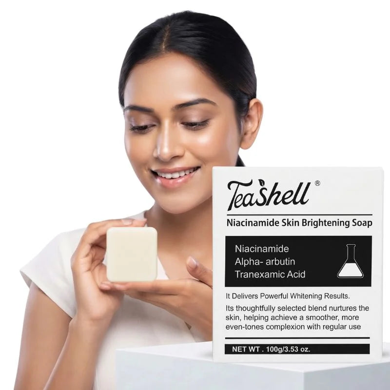 Teashell Niacinamide Skin Brightening Soap – 3D Glow & Tone Care