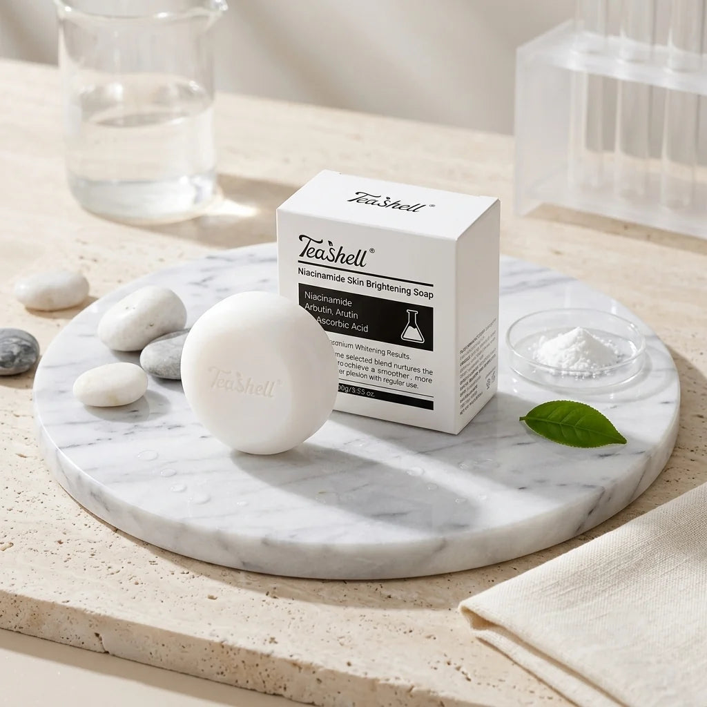 Teashell Niacinamide Skin Brightening Soap – 3D Glow & Tone Care